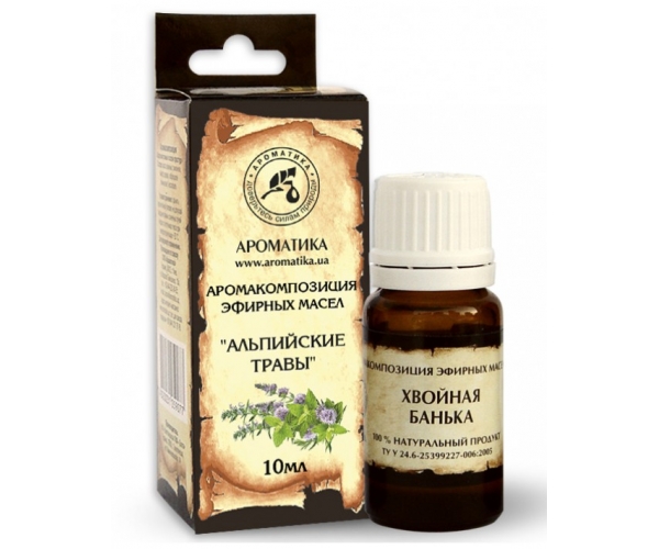 Аромакомпозиция Альпийские травы 10 мл